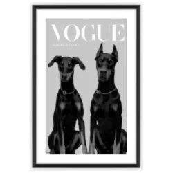 Vogue Glass Print