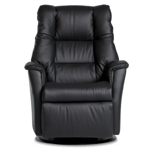Brando Recliner RG295 Black Leather
