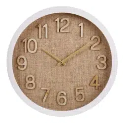 Cunene Weave Wall Clock - Linen