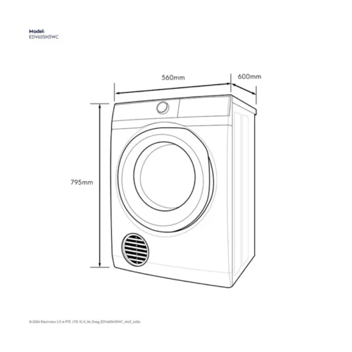 Electrolux Clothes Dryer 6kg