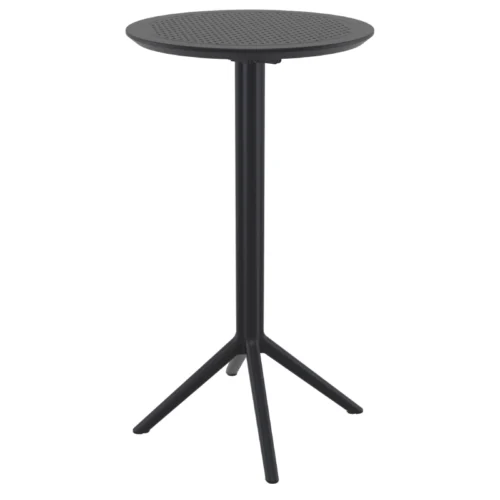 Sky-60-Round-Bar-Table-Black